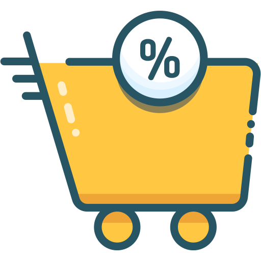 Black friday, sale, trolley icon
